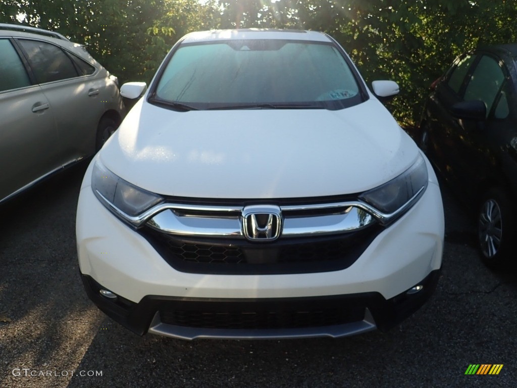 2017 CR-V EX-L AWD - White Diamond Pearl / Black photo #3
