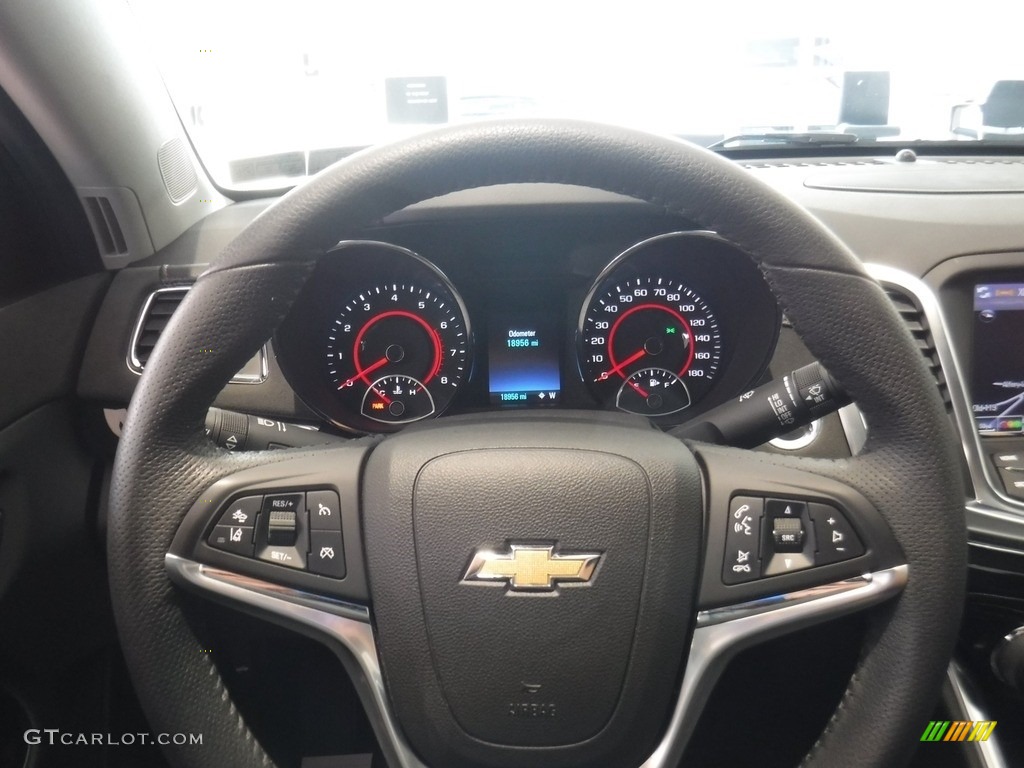 2017 Chevrolet SS Sedan Jet Black Steering Wheel Photo #135046281