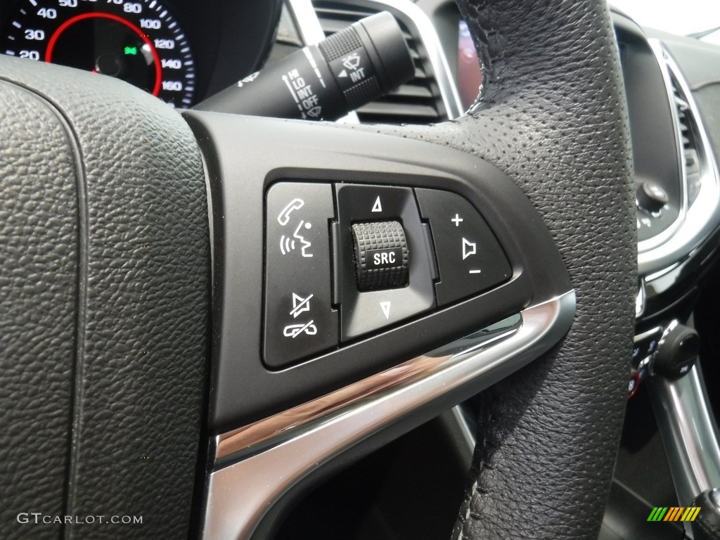 2017 Chevrolet SS Sedan Jet Black Steering Wheel Photo #135046353