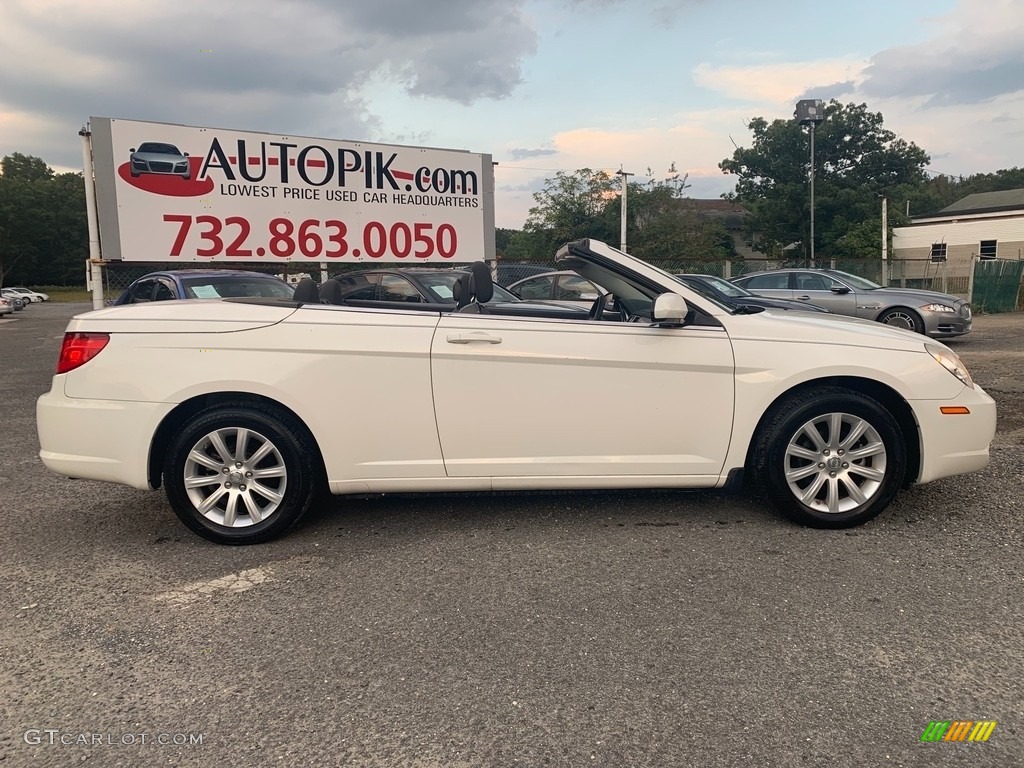 2010 Sebring Touring Convertible - Stone White / Dark Khaki/Light Graystone photo #2