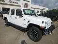 2020 Bright White Jeep Gladiator Overland 4x4  photo #7