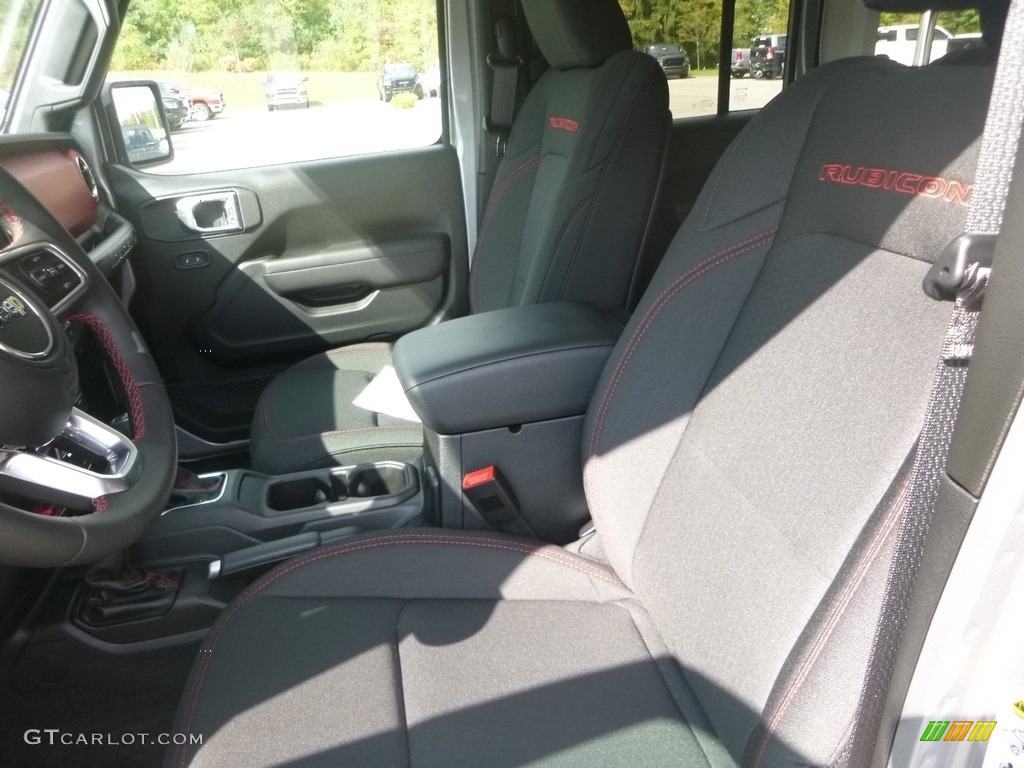 Black Interior 2020 Jeep Wrangler Unlimited Rubicon 4x4 Photo #135048180