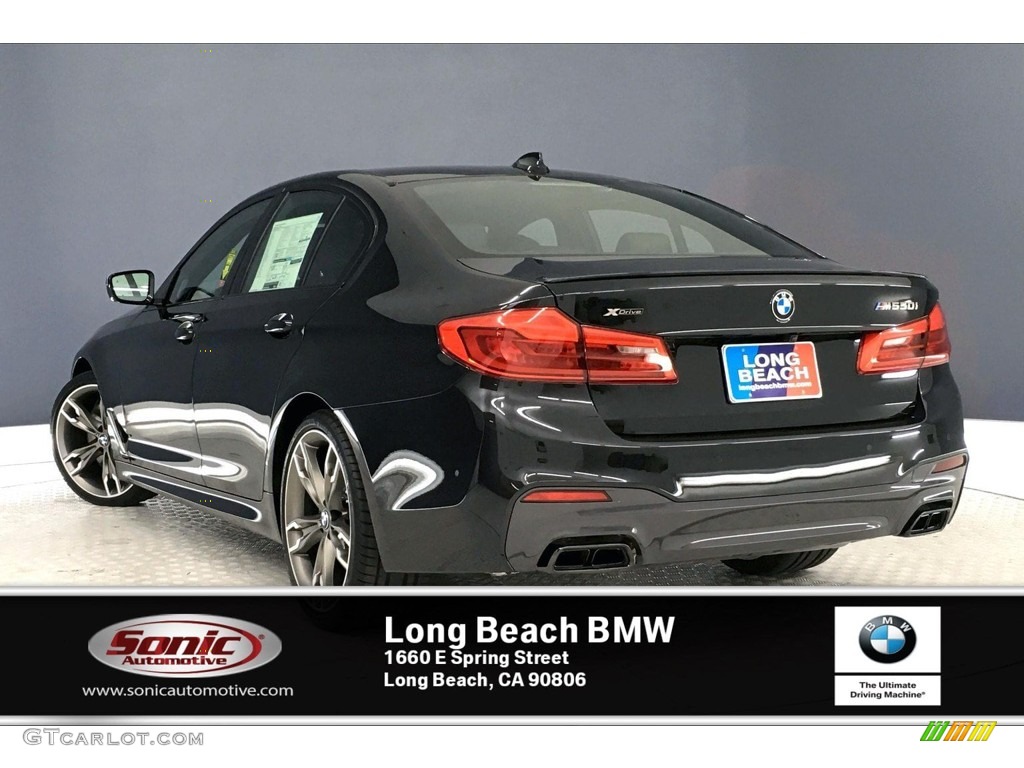 2020 5 Series M550i xDrive Sedan - Black Sapphire Metallic / Black photo #2