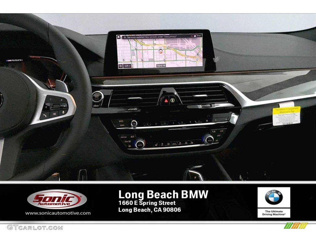 2020 5 Series M550i xDrive Sedan - Black Sapphire Metallic / Black photo #5