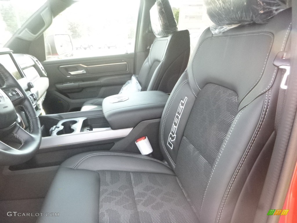 Black Interior 2020 Ram 1500 Rebel Crew Cab 4x4 Photo #135049947