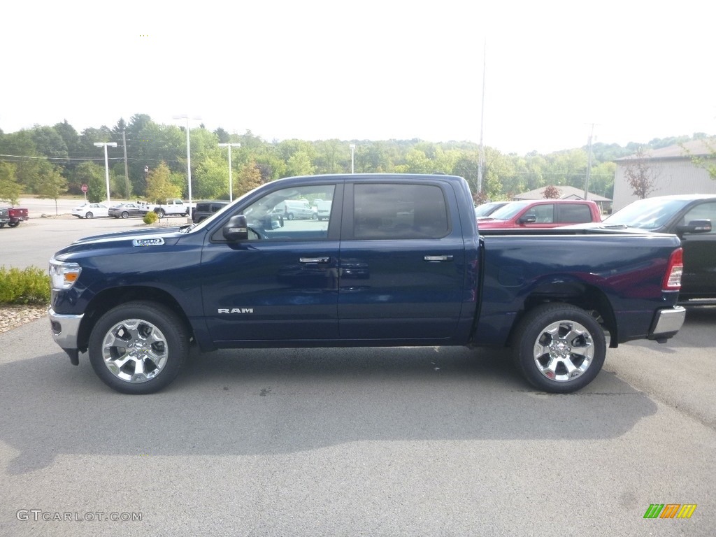 2020 1500 Big Horn Crew Cab 4x4 - Patriot Blue Pearl / Black/Diesel Gray photo #2