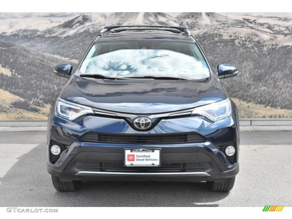 2018 RAV4 Limited AWD - Electric Storm Blue / Ash photo #4