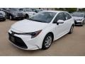 2020 Super White Toyota Corolla LE  photo #1
