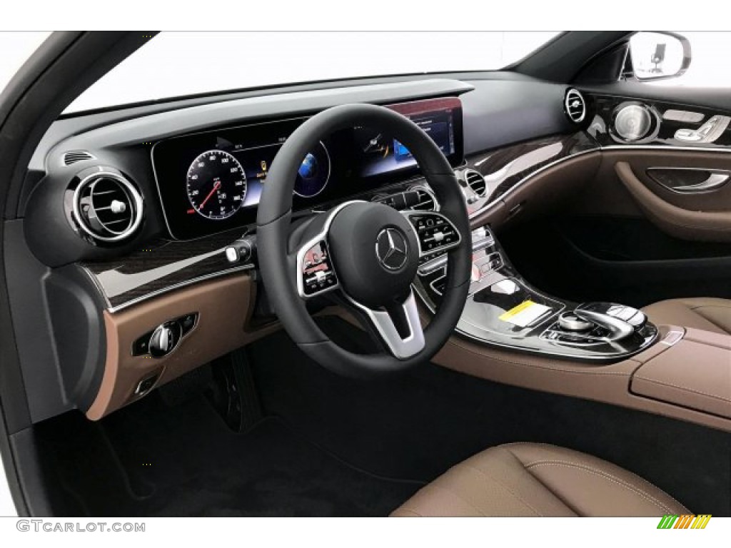 Nut Brown/Black Interior 2020 Mercedes-Benz E 350 Sedan Photo #135053181