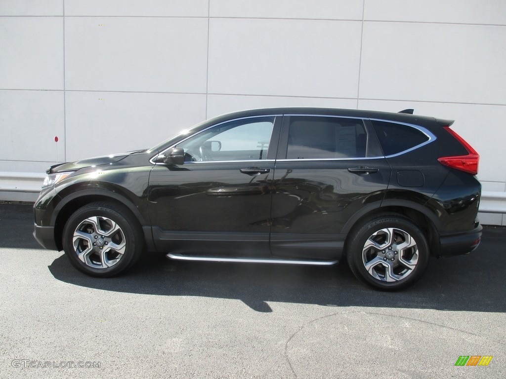 2017 CR-V EX-L AWD - Dark Olive Metallic / Black photo #2