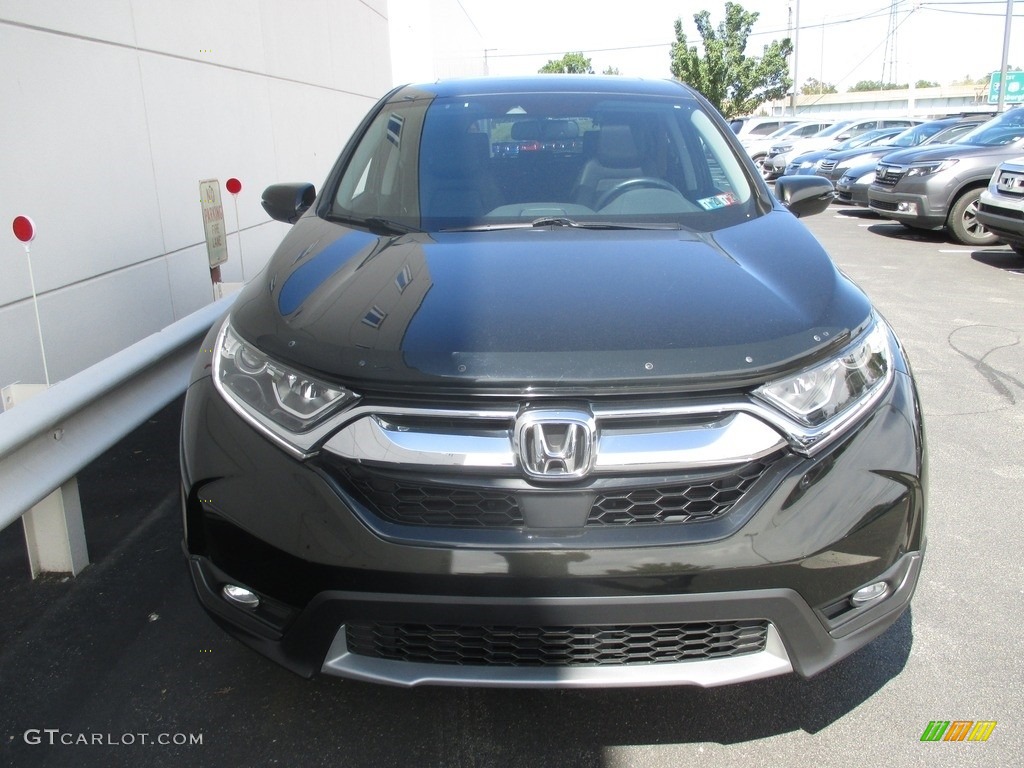 2017 CR-V EX-L AWD - Dark Olive Metallic / Black photo #8