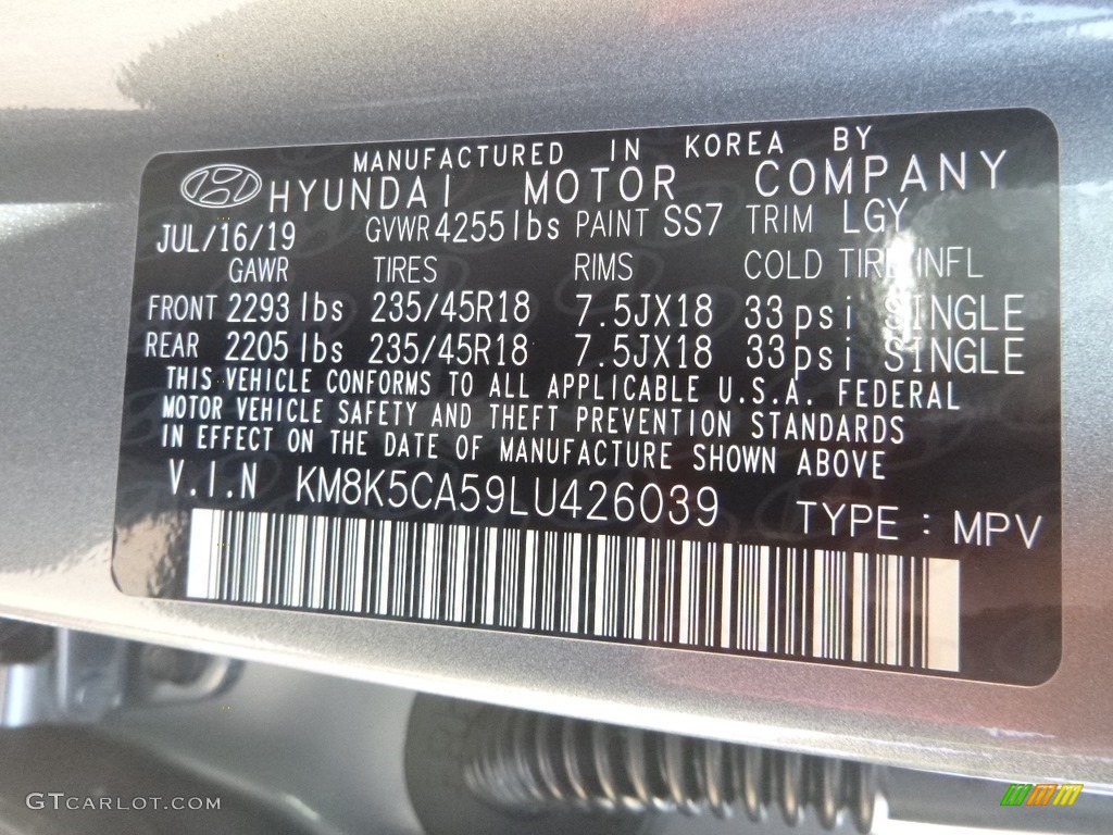 2020 Kona Color Code SS7 for Sonic Silver Photo #135053706