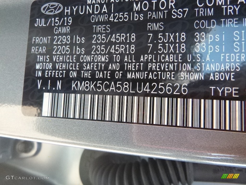 2020 Kona Color Code SS7 for Sonic Silver Photo #135054303
