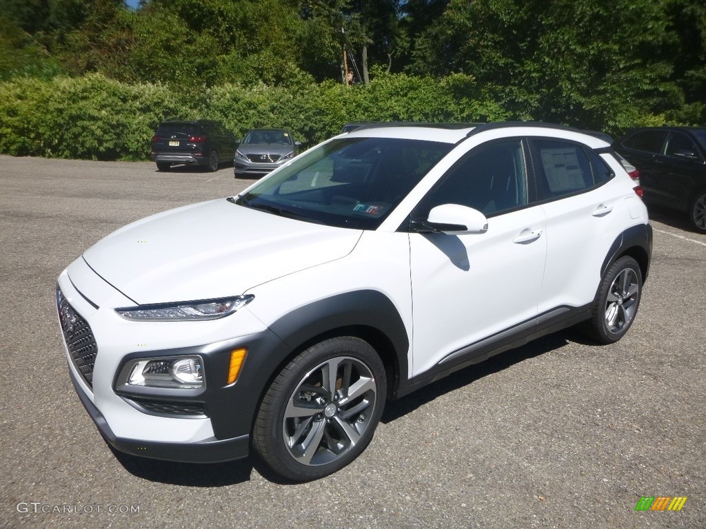Chalk White 2020 Hyundai Kona Limited AWD Exterior Photo #135055707