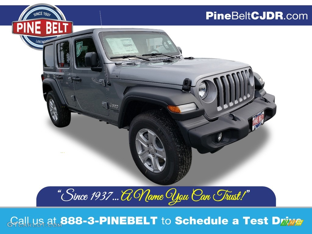 2020 Wrangler Unlimited Sport 4x4 - Billet Silver Metallic / Black photo #1