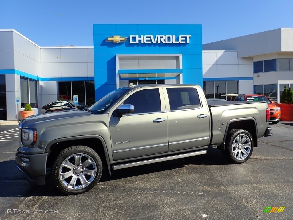 2018 Sierra 1500 Denali Crew Cab 4WD - Mineral Metallic / Cocoa/­Dark Sand photo #1
