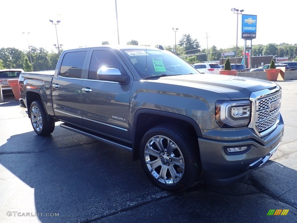 2018 Sierra 1500 Denali Crew Cab 4WD - Mineral Metallic / Cocoa/­Dark Sand photo #10