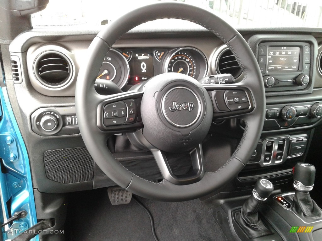 2020 Jeep Wrangler Sport 4x4 Black Steering Wheel Photo #135058272