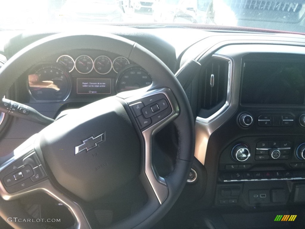 2020 Chevrolet Silverado 1500 LT Trail Boss Crew Cab 4x4 Jet Black Steering Wheel Photo #135058422