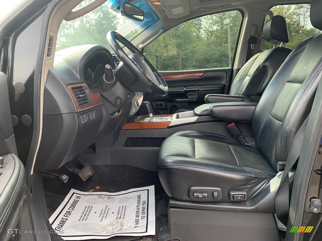 2008 QX 56 4WD - Liquid Onyx Black / Charcoal photo #9