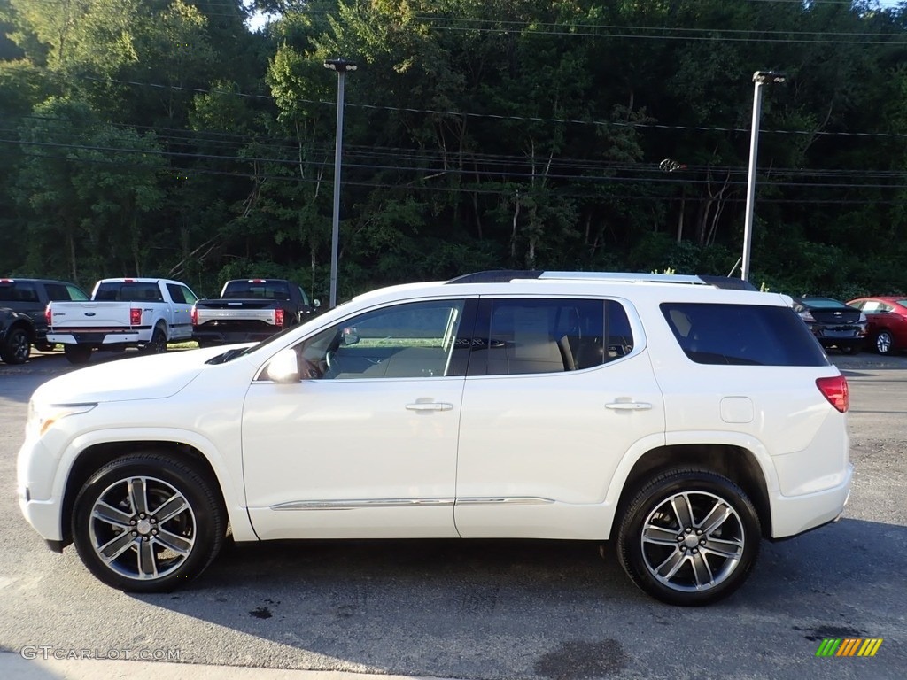 White Frost Tricoat 2019 GMC Acadia Denali AWD Exterior Photo #135063576