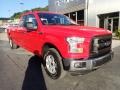 2016 Race Red Ford F150 XL SuperCab 4x4  photo #8