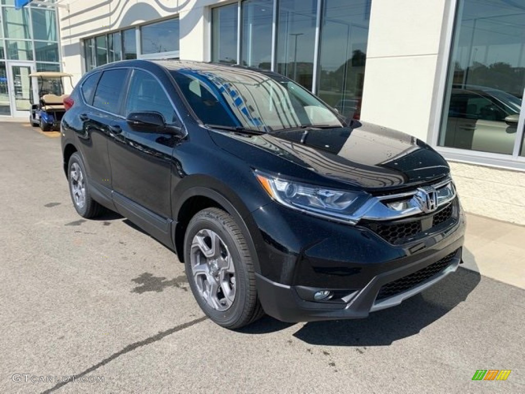 2019 CR-V EX AWD - Crystal Black Pearl / Black photo #2