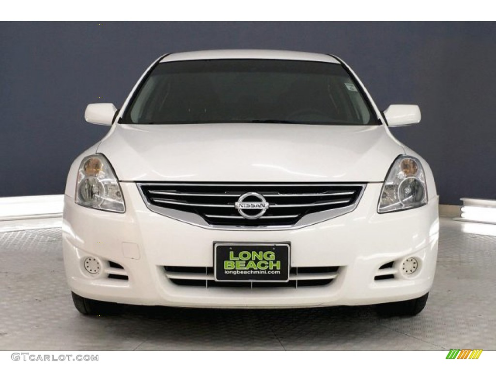 2012 Altima 2.5 S - Winter Frost White / Charcoal photo #2