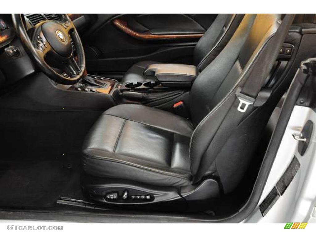 2001 3 Series 325i Convertible - Titanium Silver Metallic / Black photo #8