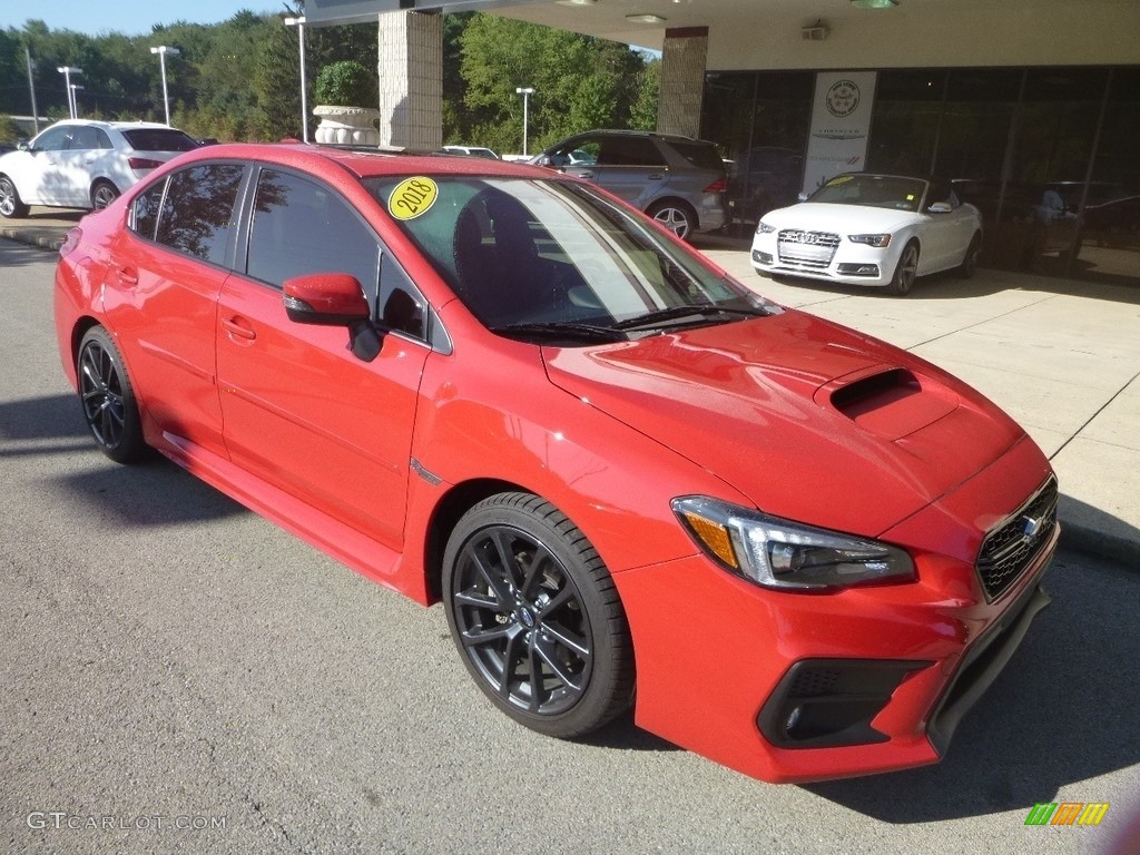 Pure Red 2018 Subaru WRX Premium Exterior Photo #135066336