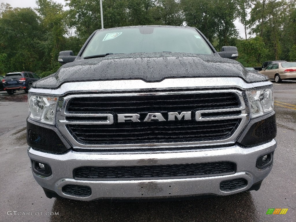 2020 1500 Big Horn Crew Cab 4x4 - Diamond Black Crystal Pearl / Black/Diesel Gray photo #2