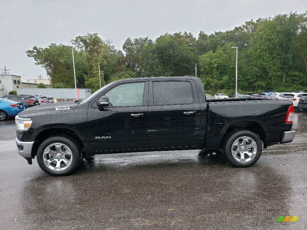 2020 1500 Big Horn Crew Cab 4x4 - Diamond Black Crystal Pearl / Black/Diesel Gray photo #3