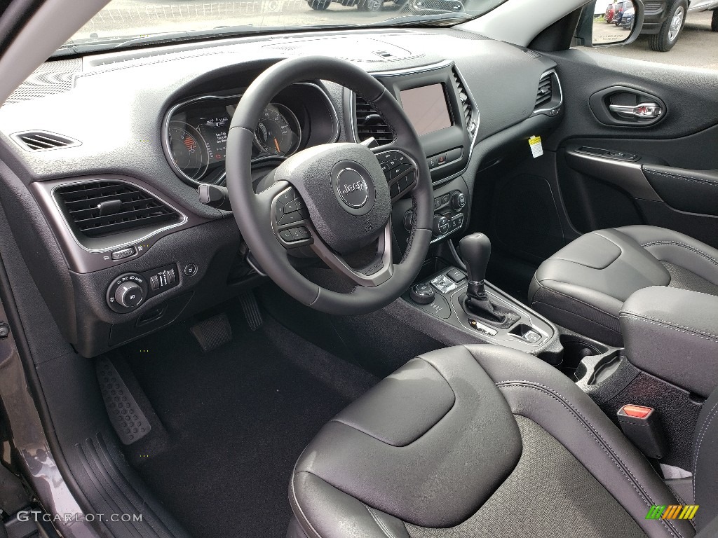 Black Interior 2020 Jeep Cherokee Latitude Plus 4x4 Photo #135070025