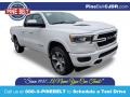 2020 Bright White Ram 1500 Laramie Quad Cab 4x4  photo #1