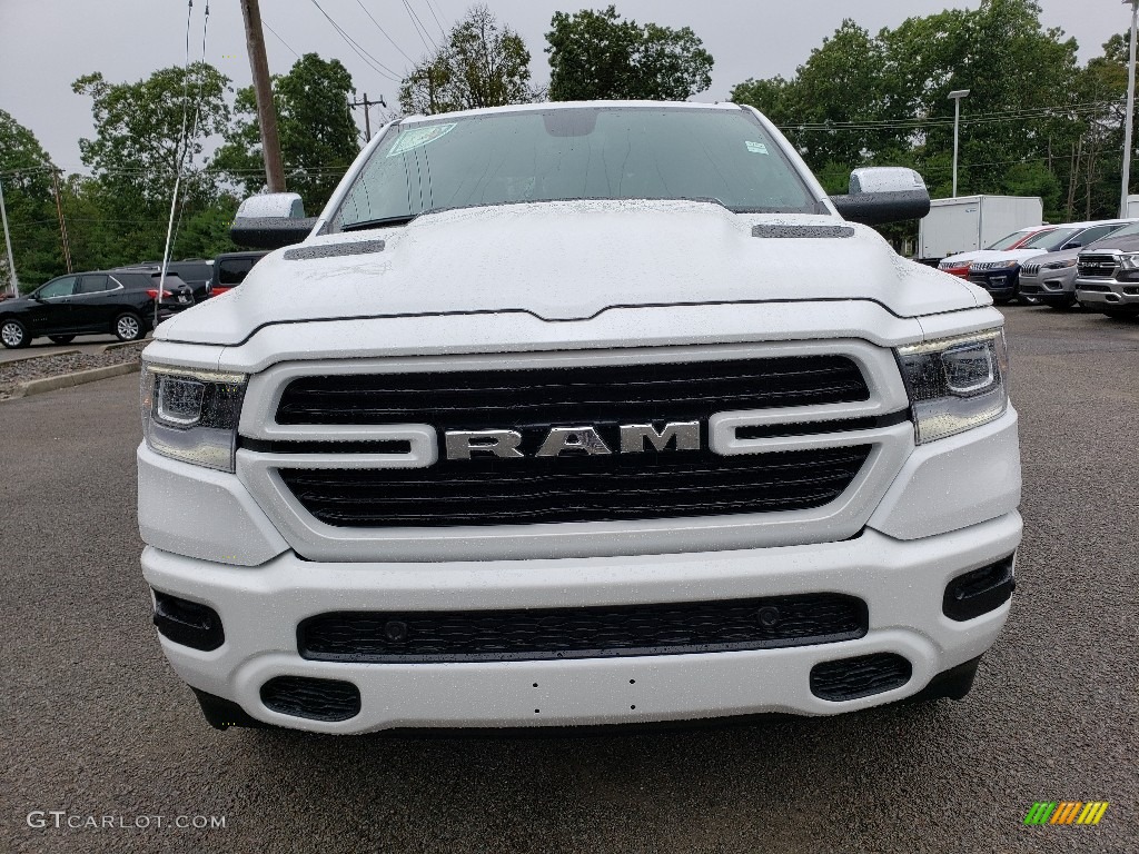 2020 1500 Laramie Quad Cab 4x4 - Bright White / Black photo #2