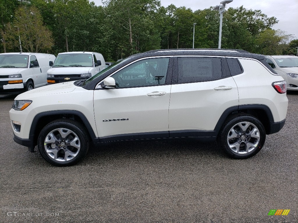 Pearl White Tri-Coat 2020 Jeep Compass Limted 4x4 Exterior Photo #135073804
