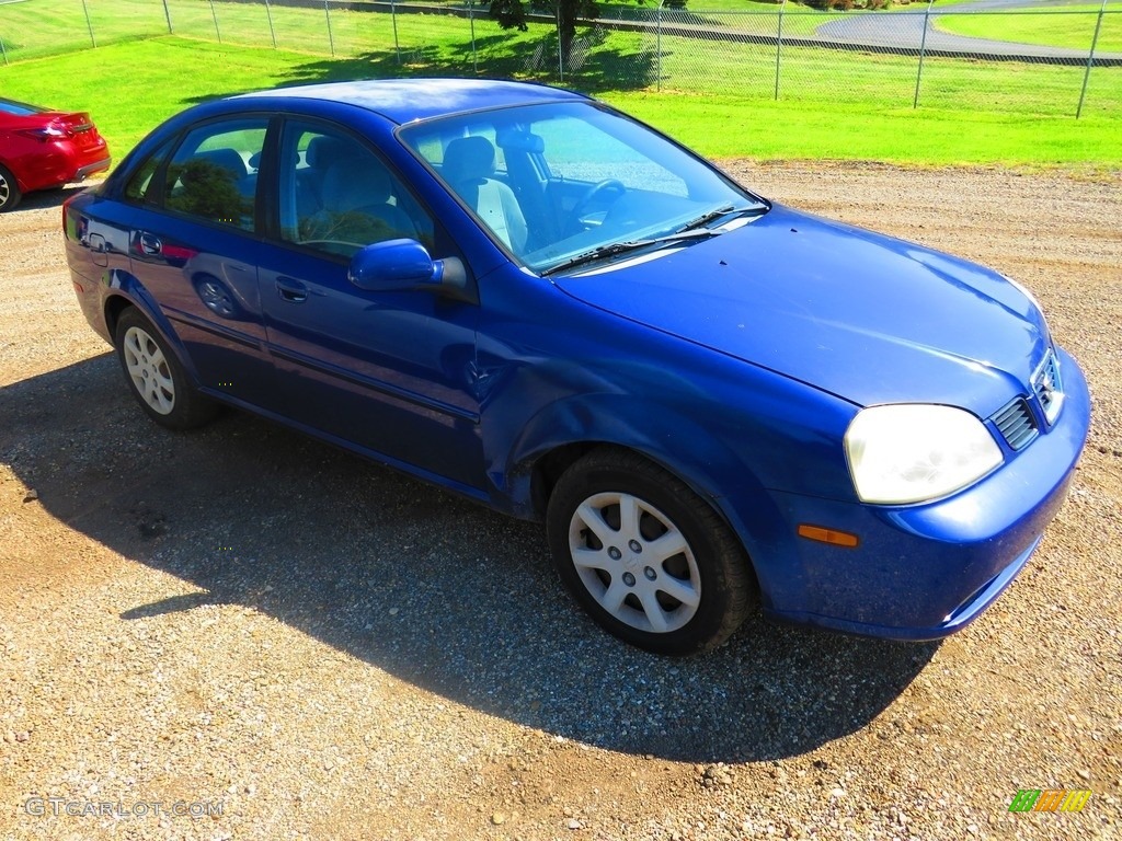 2005 Forenza S Sedan - Fusion Red Metallic / Gray photo #2