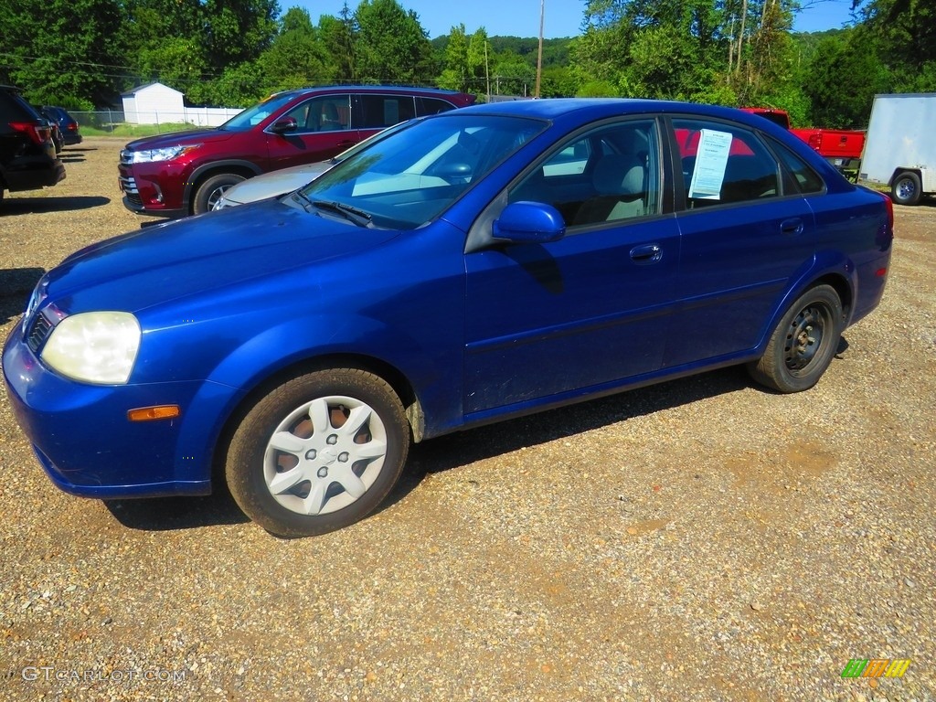 2005 Forenza S Sedan - Fusion Red Metallic / Gray photo #5