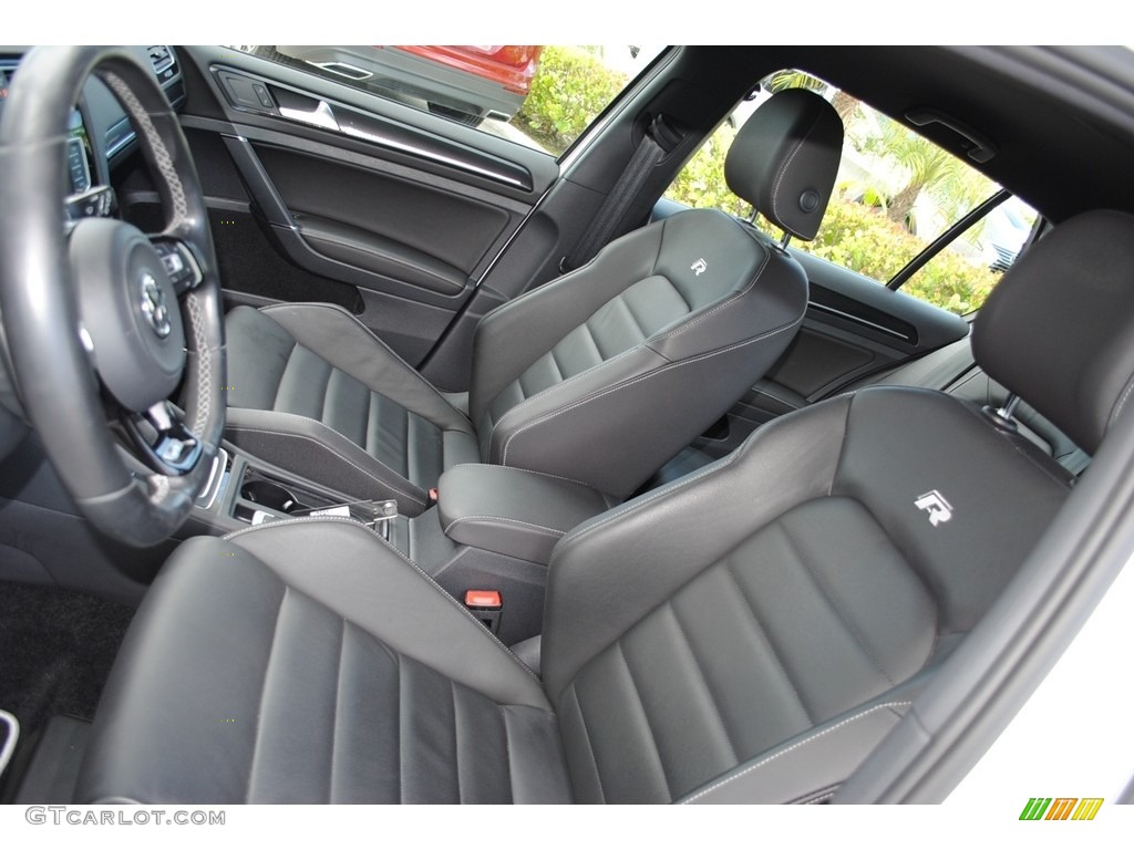 Black Interior 2017 Volkswagen Golf R 4Motion w/DCC. Nav. Photo #135077029
