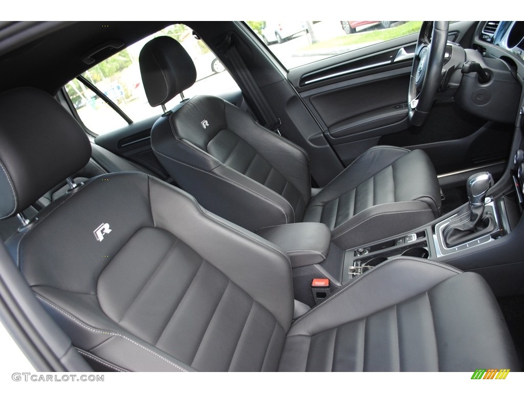 Black Interior 2017 Volkswagen Golf R 4Motion w/DCC. Nav. Photo #135077173