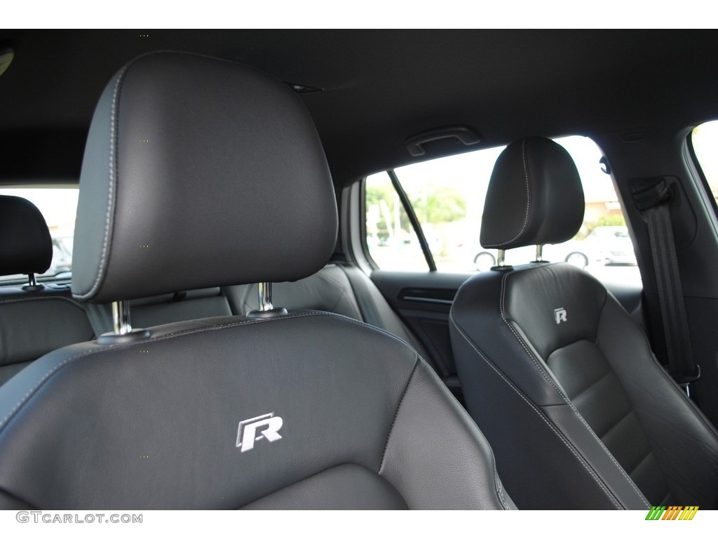 Black Interior 2017 Volkswagen Golf R 4Motion w/DCC. Nav. Photo #135077191