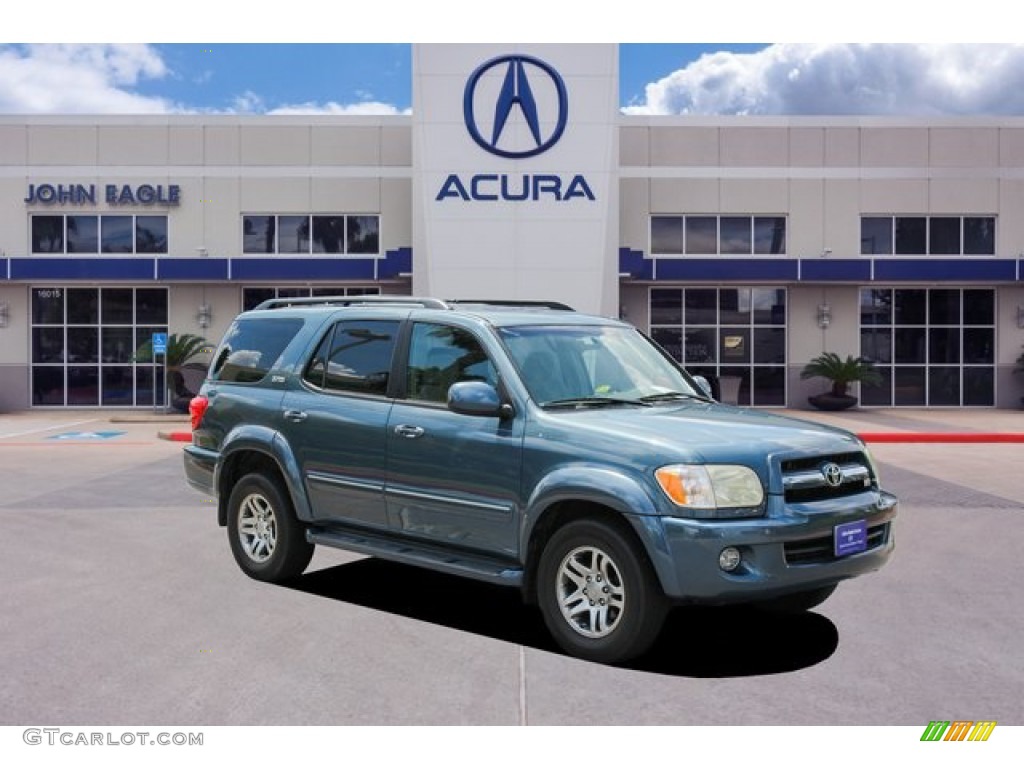 2006 Sequoia SR5 - Bluesteel Mica / Light Charcoal photo #1