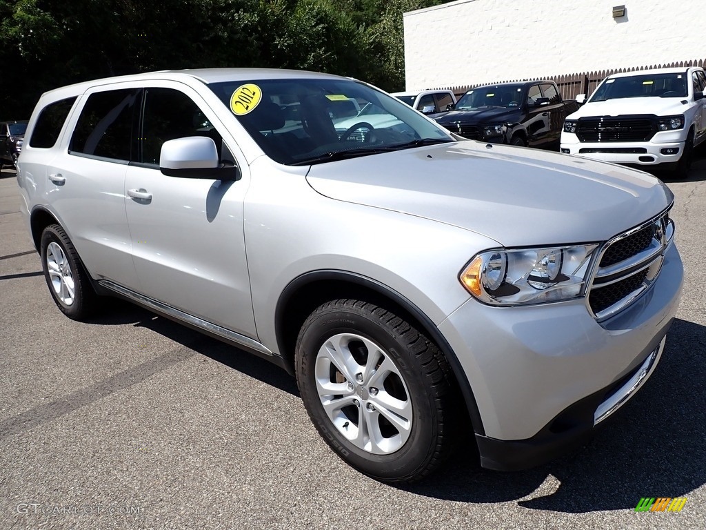2012 Durango SXT AWD - Bright Silver Metallic / Black photo #8
