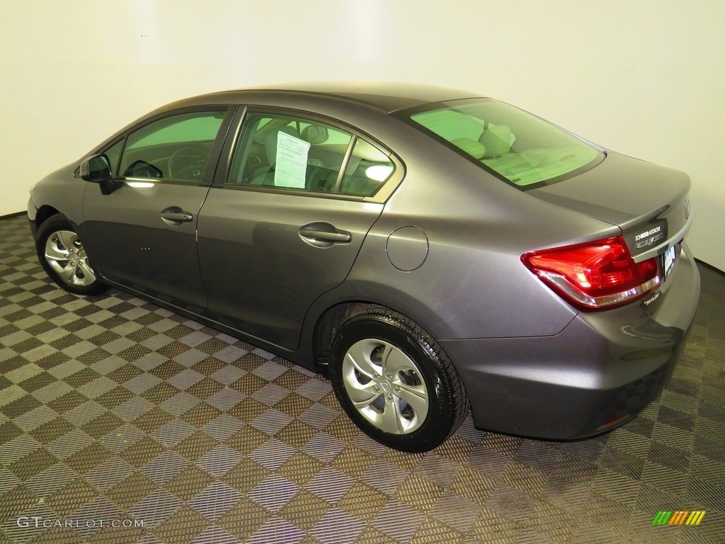 2013 Civic LX Sedan - Crimson Red Pearl / Gray photo #10