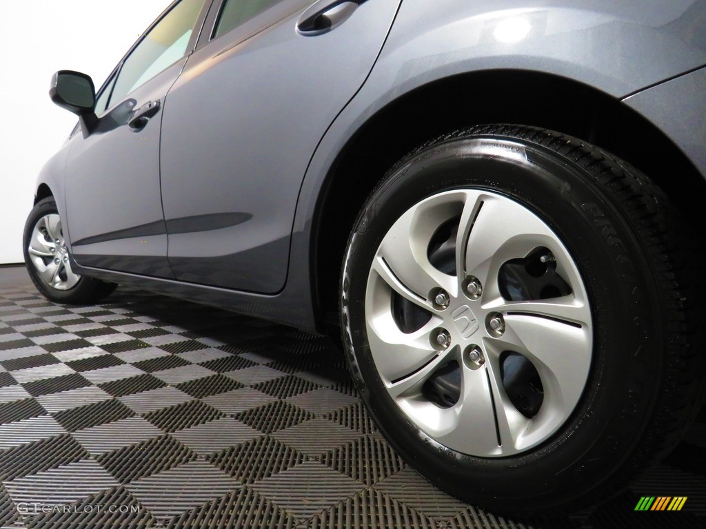 2013 Civic LX Sedan - Crimson Red Pearl / Gray photo #11