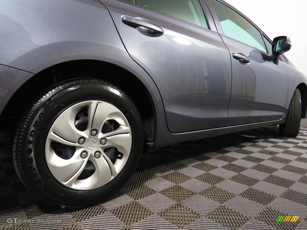 2013 Civic LX Sedan - Crimson Red Pearl / Gray photo #16