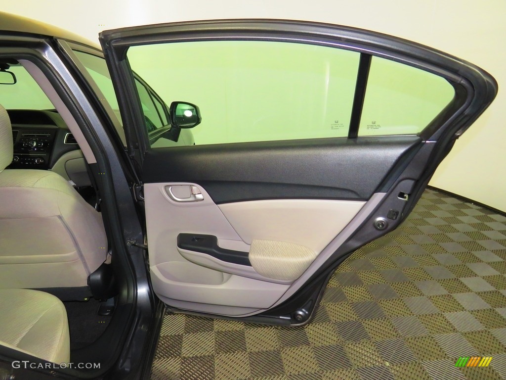 2013 Civic LX Sedan - Crimson Red Pearl / Gray photo #23