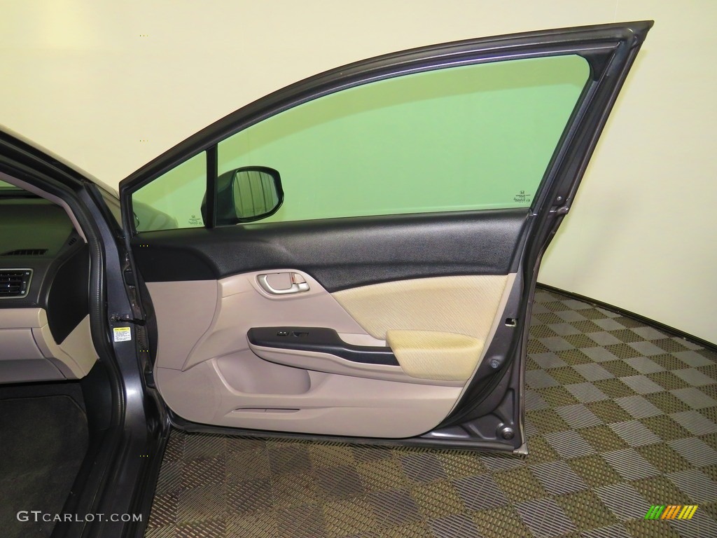 2013 Civic LX Sedan - Crimson Red Pearl / Gray photo #25