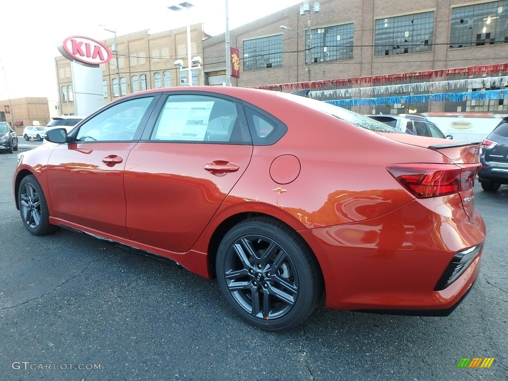 Fire Orange 2020 Kia Forte GT-Line Exterior Photo #135084757