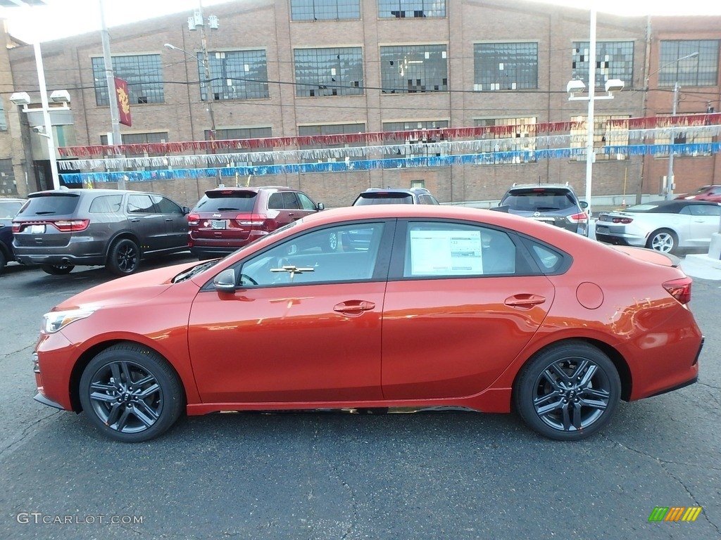 Fire Orange 2020 Kia Forte GT-Line Exterior Photo #135084769